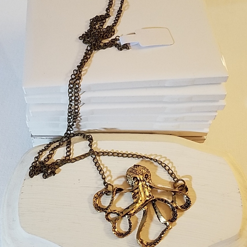 Gold Octopus 24" Antique Gold Tone